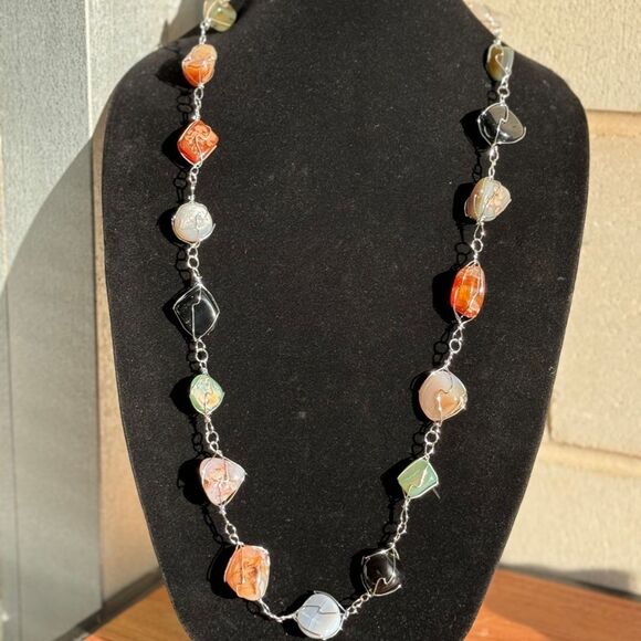 LIVE SHOW STATEMENT NECKLACE ZUMA - Picture 3 of 5